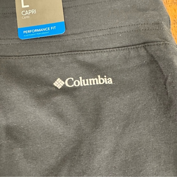 Columbia Performance Fit Capri Pants Black Size Large NWT Activewear - Picture 5 of 12